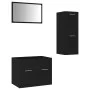 Conjunto de muebles de baño madera de ingeniería negro de , Muebles de baño - Ref: Foro24-3071001, Precio: 100,24 €, Descuent...