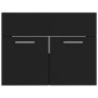 Conjunto de muebles de baño madera de ingeniería negro de , Muebles de baño - Ref: Foro24-3071001, Precio: 101,79 €, Descuent...