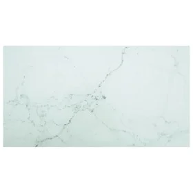 Tablero mesa diseño mármol vidrio templado blanco 120x65 cm 8mm de , Tableros para mesas - Ref: Foro24-322260, Precio: 71,91 ...