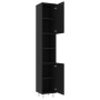 Juego de muebles de baño 4 pzas madera ingeniería negro de vidaXL, Muebles de baño - Ref: Foro24-3056899, Precio: 243,91 €, D...