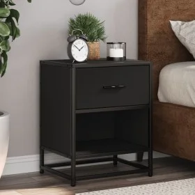 Mesita de noche madera ingeniería negro 40x31x50 cm de , Mesitas de noche - Ref: Foro24-848684, Precio: 48,36 €, Descuento: %