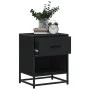 Mesita de noche madera ingeniería negro 40x31x50 cm de , Mesitas de noche - Ref: Foro24-848684, Precio: 48,36 €, Descuento: %