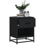Mesita de noche madera ingeniería negro 40x31x50 cm de , Mesitas de noche - Ref: Foro24-848684, Precio: 49,01 €, Descuento: %