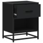 Mesita de noche madera ingeniería negro 40x31x50 cm de , Mesitas de noche - Ref: Foro24-848684, Precio: 49,01 €, Descuento: %