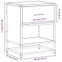 Mesita de noche madera ingeniería negro 40x31x50 cm de , Mesitas de noche - Ref: Foro24-848684, Precio: 48,36 €, Descuento: %