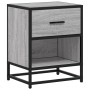 Mesita de noche madera de ingeniería gris Sonoma 40x31x50 cm de , Mesitas de noche - Ref: Foro24-848690, Precio: 43,79 €, Des...