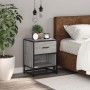 Mesita de noche madera de ingeniería gris Sonoma 40x31x50 cm de , Mesitas de noche - Ref: Foro24-848690, Precio: 43,79 €, Des...