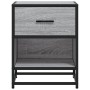 Mesita de noche madera de ingeniería gris Sonoma 40x31x50 cm de , Mesitas de noche - Ref: Foro24-848690, Precio: 43,79 €, Des...