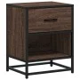 Nachttisch aus braunem Eichenfurnierholz 40x31x50 cm. von , Nachttische - Ref: Foro24-848692, Preis: 43,25 €, Rabatt: %