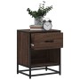 Mesita de noche madera de ingeniería marrón roble 40x31x50 cm de , Mesitas de noche - Ref: Foro24-848692, Precio: 43,79 €, De...