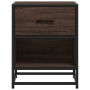 Mesita de noche madera de ingeniería marrón roble 40x31x50 cm de , Mesitas de noche - Ref: Foro24-848692, Precio: 43,79 €, De...