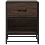 Nachttisch aus braunem Eichenfurnierholz 40x31x50 cm. von , Nachttische - Ref: Foro24-848692, Preis: 43,25 €, Rabatt: %