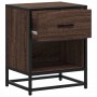 Mesita de noche madera de ingeniería marrón roble 40x31x50 cm de , Mesitas de noche - Ref: Foro24-848692, Precio: 43,79 €, De...