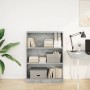Estantería de madera de ingeniería gris hormigón 80x24x109 cm de , Librerías y estanterías - Ref: Foro24-857838, Precio: 49,3...