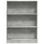 Estantería de madera de ingeniería gris hormigón 80x24x109 cm de , Librerías y estanterías - Ref: Foro24-857838, Precio: 49,3...