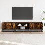 Mueble para TV madera de ingeniería roble ahumado 180x35x41 cm de , Muebles TV - Ref: Foro24-3300777, Precio: 108,20 €, Descu...