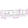 Mueble para TV madera de ingeniería roble ahumado 180x35x41 cm de , Muebles TV - Ref: Foro24-3300777, Precio: 108,20 €, Descu...