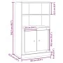 Aparador madera de ingeniería roble artisian 60x35,5x103,5 cm de , Aparadores - Ref: Foro24-857148, Precio: 85,17 €, Descuent...