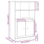 Aparador madera de ingeniería roble artisian 60x35,5x103,5 cm de , Aparadores - Ref: Foro24-857148, Precio: 85,60 €, Descuent...