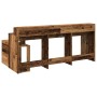 Escritorio con LED madera ingeniería envejecida 200x104x91 cm de , Escritorios - Ref: Foro24-3309472, Precio: 195,04 €, Descu...
