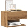 Mesita de noche de pared 2 unidades roble artisian de , Mesitas de noche - Ref: Foro24-856823, Precio: 78,48 €, Descuento: %