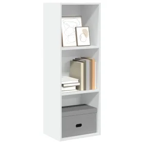 Estantería de madera de ingeniería blanca 40x30x114 cm de , Librerías y estanterías - Ref: Foro24-857867, Precio: 47,69 €, De...