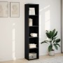 Estantería de madera de ingeniería negra 40x30x189 cm de , Librerías y estanterías - Ref: Foro24-857886, Precio: 58,54 €, Des...