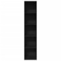 Estantería de madera de ingeniería negra 40x30x189 cm de , Librerías y estanterías - Ref: Foro24-857886, Precio: 58,54 €, Des...