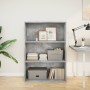 Estantería de madera de ingeniería gris hormigón 80x30x114 cm de , Librerías y estanterías - Ref: Foro24-857934, Precio: 51,4...