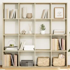 Estantería madera de ingeniería roble Sonoma 137,5x29x137,5 cm de , Librerías y estanterías - Ref: Foro24-3310291, Precio: 12...