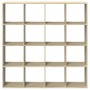 Estantería madera de ingeniería roble Sonoma 137,5x29x137,5 cm de , Librerías y estanterías - Ref: Foro24-3310291, Precio: 13...