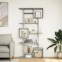 Estantería de madera de ingeniería gris Sonoma 92x29x188 cm de , Librerías y estanterías - Ref: Foro24-3310321, Precio: 125,5...