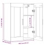 Armario colgante de pared roble artesanal 69,5x34x90 cm de , Aparadores - Ref: Foro24-857044, Precio: 108,15 €, Descuento: %
