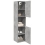 Armario pared baño madera ingeniería gris hormigón 30x30x130 cm de , Muebles de baño - Ref: Foro24-856220, Precio: 56,60 €, D...