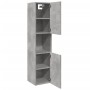 Armario pared baño madera ingeniería gris hormigón 30x30x130 cm de , Muebles de baño - Ref: Foro24-856220, Precio: 56,60 €, D...