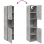 Armario pared baño madera ingeniería gris hormigón 30x30x130 cm de , Muebles de baño - Ref: Foro24-856220, Precio: 56,60 €, D...