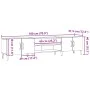 TV-Möbel aus Holz, Holzwerkstoff in gealterter Optik, 180x31,5x40 cm. von , TV-Möbel - Ref: Foro24-857143, Preis: 117,76 €, R...