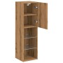 Muebles TV con luces LED 2 uds roble artesanal 30,5x30x102 cm de , Muebles TV - Ref: Foro24-857679, Precio: 112,99 €, Descuen...