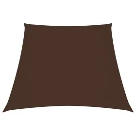 Toldo de vela trapezoidal de tela oxford marrón 3/4x3 m de vidaXL, Sombrillas - Ref: Foro24-135847, Precio: 36,82 €, Descuent...