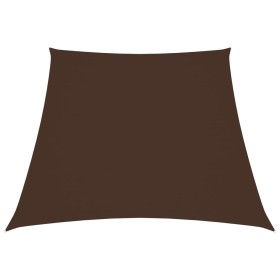 Toldo de vela trapezoidal de tela oxford marrón 3/4x3 m de vidaXL, Sombrillas - Ref: Foro24-135847, Precio: 37,44 €, Descuent...