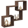 Mueble de pared madera de ingeniería marrón roble 78x18x71 cm de , Estantes y estanterías - Ref: Foro24-854811, Precio: 28,27...