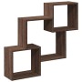 Mueble de pared madera de ingeniería marrón roble 78x18x71 cm de , Estantes y estanterías - Ref: Foro24-854811, Precio: 28,27...