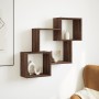 Mueble de pared madera de ingeniería marrón roble 78x18x71 cm de , Estantes y estanterías - Ref: Foro24-854811, Precio: 28,27...
