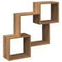 Armario de pared madera ingeniería roble artesanal 78x18x71 cm de , Estantes y estanterías - Ref: Foro24-854813, Precio: 33,0...