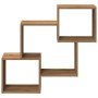 Armario de pared madera ingeniería roble artesanal 78x18x71 cm de , Estantes y estanterías - Ref: Foro24-854813, Precio: 33,0...