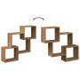 Armario de pared madera ingeniería roble artesanal 78x18x71 cm de , Estantes y estanterías - Ref: Foro24-854813, Precio: 33,0...