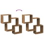 Armario de pared madera ingeniería roble artesanal 78x18x71 cm de , Estantes y estanterías - Ref: Foro24-854813, Precio: 33,0...