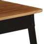 Mesa de comedor de madera maciza de acacia y acero 75x75x76 cm en Mesas de comedor | Comprar online en Foru.es