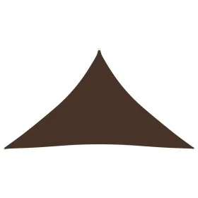 Toldo de vela triangular tela Oxford marrón 3,5x3,5x4,9 m de vidaXL, Sombrillas - Ref: Foro24-135835, Precio: 31,64 €, Descue...