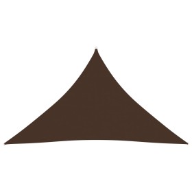 Toldo de vela triangular tela Oxford marrón 3,5x3,5x4,9 m de vidaXL, Sombrillas - Ref: Foro24-135835, Precio: 30,40 €, Descue...